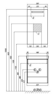 Зеркало Акватон Йорк 60см 1A173702YO010