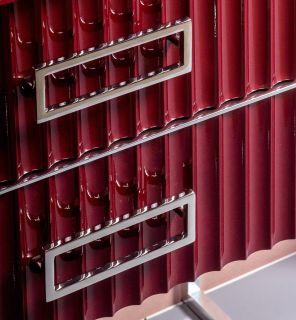 Тумба под раковину Armadi Art Monaco 100см бордо/хром 867-100-RCR