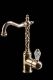 Смеситель для раковины Boheme Crystal золото 282-CRST