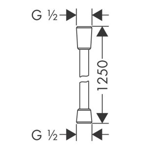 Шланг для душа Hansgrohe 28272700