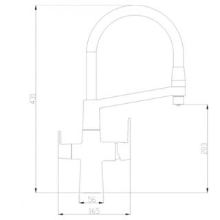 Смеситель для кухни ZORG Steel Hammer SH 818-6 SATIN