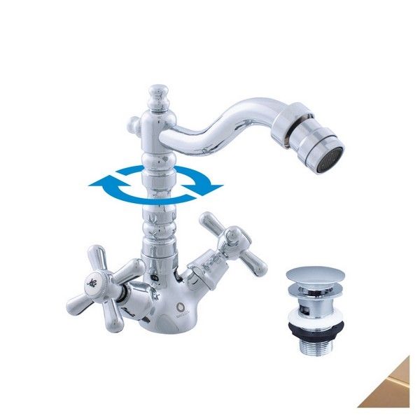 Смеситель для биде Rav Slezak Morava Retro MK121.5/9Z золото