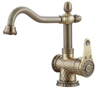 Смеситель для раковины  ZORG Antic A 424U-BR