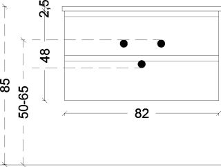 Тумба под раковину Armadi Art Capolda 85см белый + ручка дерево 849-085-WW