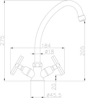 Смеситель для кухонной мойки Lemark Promotion (LM6050C)