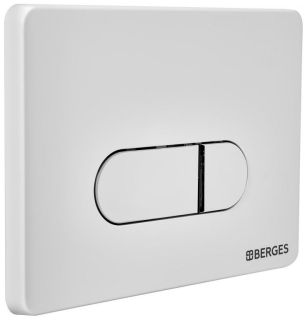 Кнопка смыва Berges Novum белый 040031
