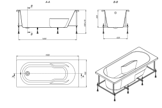 Акриловая ванна Roca Genova 160x70 ZRU9302973