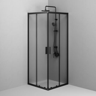 Душевой уголок Am.Pm Gem W90G-403-8080-BT 80x80 см без поддона чёрный матовый