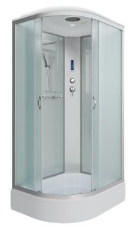 Душевая кабина Niagara NG-33974-14RP 90x70см серебро/матовое