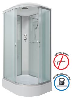 Душевая кабина Niagara NG-33084-14L 100x80см серебро/матовое