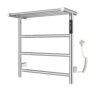 Полотенцесушитель электрический Wonzon & Woghand Bonn WW-AL402-CR с полкой 47x50 см хром