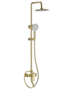 Душевая стойка Wonzon & Woghand Line WW-AE3354-BG брашированное золото