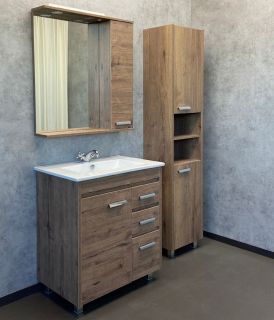 Тумба Runo Палермо 70 напольная под умывальник Teffy 70 (00-00004157)