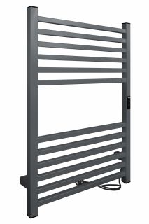 Полотенцесушитель электрический Indigo Attic LСLATCE80-50MGRt 80x50 см серый матовый