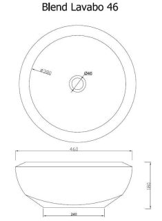 Раковина ArtCeram Blend BLL001 01 00 bi*0 Акция белая 46 см