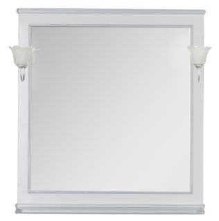 Зеркало Aquanet Валенса 180040 90 см белый краколет/серебро