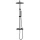 Душевая система Allen Brau Fantasy 5.11001-31 с термостатом Черная матовая