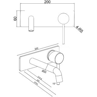 Смеситель для раковины Allen Brau Glority 5.51004-00 Хром