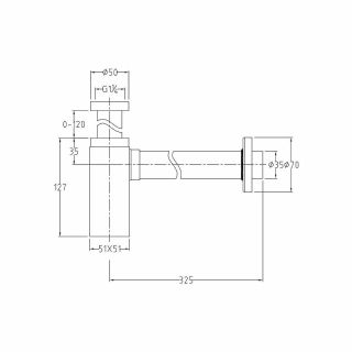 Сифон для раковины Allen Brau Infinity 5.21027-31 Черный матовый