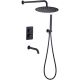 Душевая система Allen Brau Priority 5.31014-31 с термостатом Черная матовая