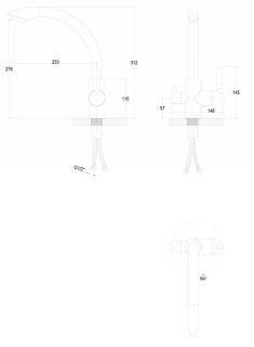 Смеситель для кухни Paulmark Essen Es213001-308 чёрный