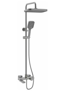 Душевая стойка Rose R1896T с термостатом пепельный