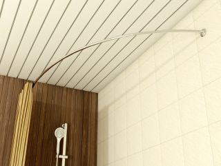 Карниз для ванны Relisan Isabella 170х90 Гл000015142 Хром