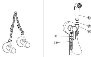 Гигиенический душ со смесителем Paini Aosta 92CR304KM хром