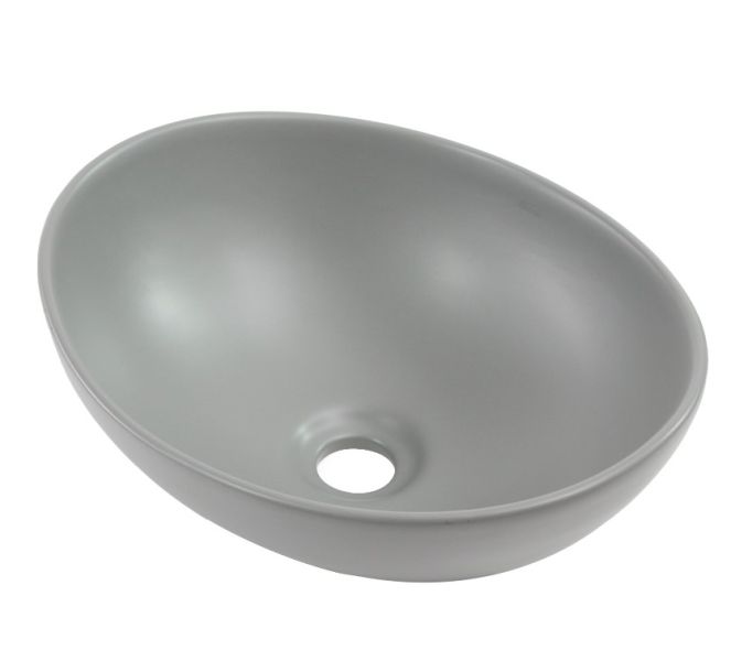 Накладная раковина Melana 7138MG-805 41см серый матовый