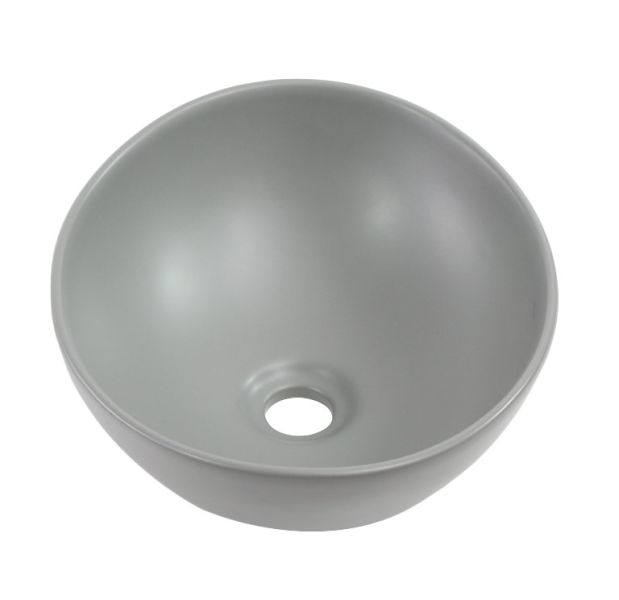 Накладная раковина Melana 7138MG-805 41см серый матовый
