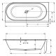 Акриловая ванна Riho Desire Corner Velvet B087001105 R 184х84см белый матовый