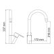 Wasserkraft Leine 3507 Смеситель для кухни с поворотным изливом