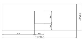 Столешница под раковину Allen Brau Priority 120 1.31012.G Графит