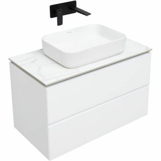 Тумба под раковину Allen Brau Infinity 85 1.21001.WM подвесная Белая матовая