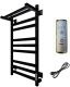 Электрический полотенцесушитель Тругор Пэк сп 21кв П с полкой 80x50см чёрный Пэксп21квП/8050чернВГП