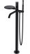 Напольный смеситель для ванны Boheme Stick 129-BB чёрный