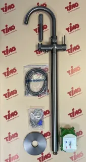 Напольный смеситель для ванны Timo Saona 2310/18Y-CR чёрное золото