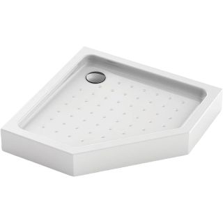 Душевой поддон пятиугольный (трапеция) Veconi Tezeo Acrylic TZ-53, 800x800x150, акрил, белый