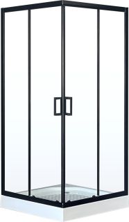 Душевой уголок Royal Bath HP 90x90см чёрный RB90HP-T-BL
