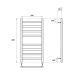 Полотенцесушитель электрический Point Меркурий PN83158E 50x80см П8 хром