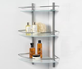 Wasserkraft K-3733 Полка стеклянная тройная угловая