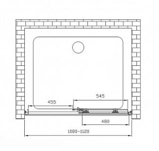Душевая дверь Vincea Soft VDS-3SO110CL 110 см