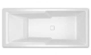 Акриловая ванна Riho Still Shower Fall Plug and Play B103020005 R заполнение через перелив 180х80см белый