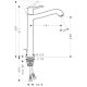 Смеситель Hansgrohe Metris Classic 31078000 для раковины с д/к
