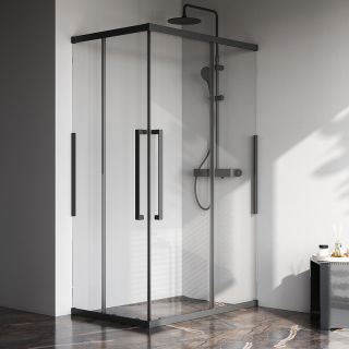 Душевой уголок AM.PM Func  W84G-403-12080-BТ 120х80 профиль хром матовый стекло прозрачное