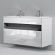 Тумба под раковину Am.Pm Func 120 M8FFUX1201WG подвесная Белая глянцевая