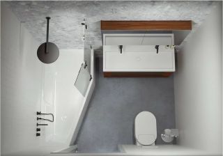 Акриловая ванна Riho Rethink Space Plug and Play B116005005 L 180х110см белый