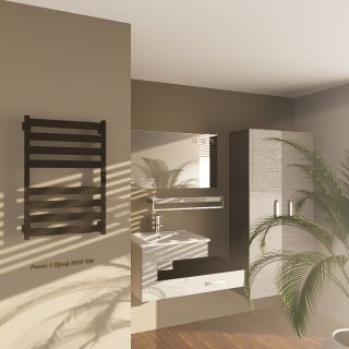 Электрический полотенцесушитель Altasan Ронда 5 Проф Ронда5Проф8050ЧМ Черный муар 80х50