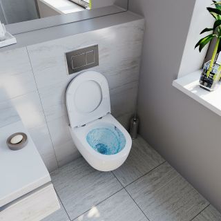 Комплект унитаза с инсталляцией Point Афина 886914SIOO+PN41041 с сиденьем Микролифт