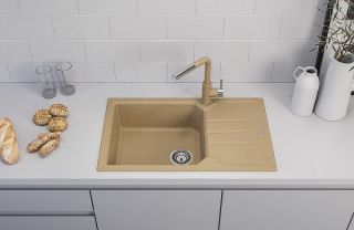 Кухонная мойка Alveus Granital Record 40 G55 Beige 780x480x180 1144465 Бежевая